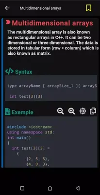 C++ Language android App screenshot 2